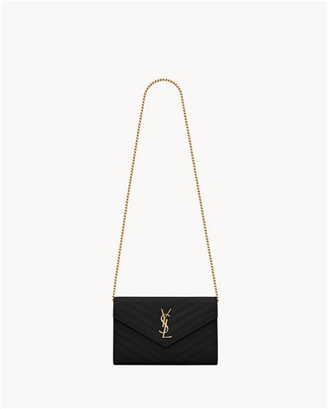 ysl woc black gold|CLASSIC CASSANDRE CHAIN WALLET IN GRAIN .